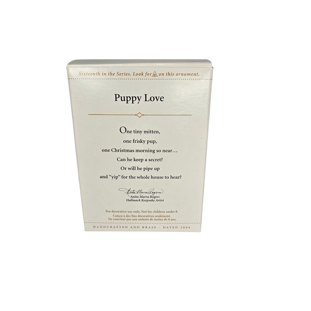 NEW Hallmark Keepsake 2006 Ornament Puppy Love Series Chihuahua In Mitten No. 16 - Picture 5 of 5